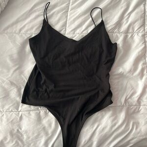 Windsor black thin strap bodysuit L